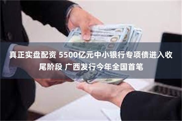 真正实盘配资 5500亿元中小银行专项债进入收尾阶段 广西发行今年全国首笔