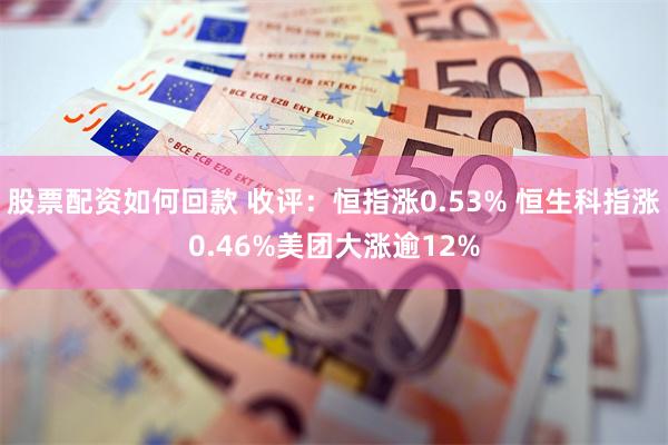 股票配资如何回款 收评：恒指涨0.53% 恒生科指涨0.46