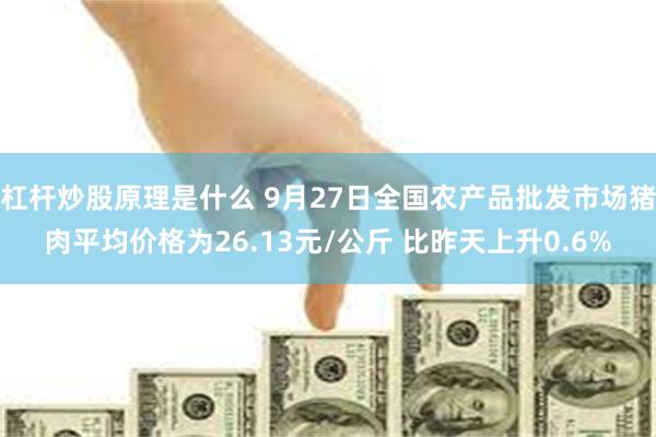 杠杆炒股原理是什么 9月27日全国农产品批发市场猪肉平均价格为26.13元/公斤 比昨天上升0.6%