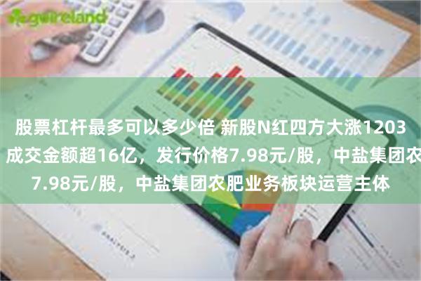 股票杠杆最多可以多少倍 新股N红四方大涨1203.26%触发二次临停！成交金额超16亿，发行价格7.98元/股，中盐集团农肥业务板块运营主体