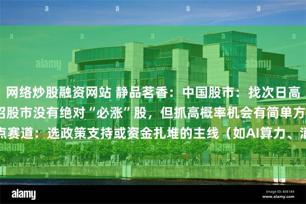 网络炒股融资网站 静品茗香：中国股市：找次日高概率上涨股，3
